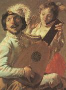 Hendrick Terbrugghen The Duet-l oil